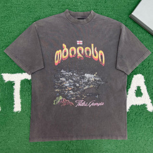 발렌시아가 Tbilisi 오버사이즈 반팔 티셔츠