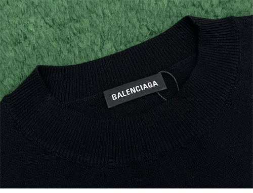 발렌시아가 3B 스포츠 아이콘 스키 크루넥 울 스웨터 니트