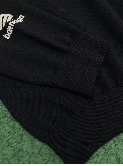 발렌시아가 3B 스포츠 아이콘 스키 크루넥 울 스웨터 니트