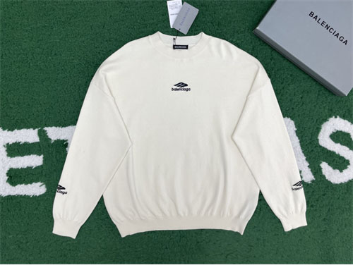 발렌시아가 3B 스포츠 아이콘 스키 크루넥 울 스웨터 니트