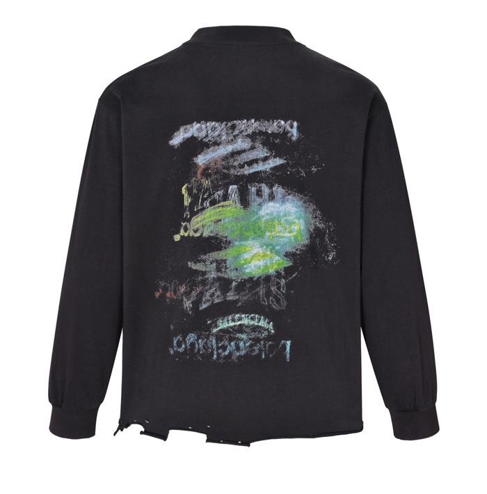 발렌시아가 DIY 임프린트 크롭 롱 슬리브