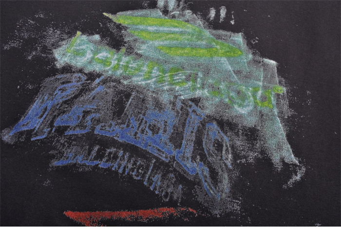 발렌시아가 DIY 임프린트 크롭 롱 슬리브