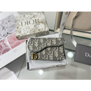 Dior Oblique Saddle Flap Holder