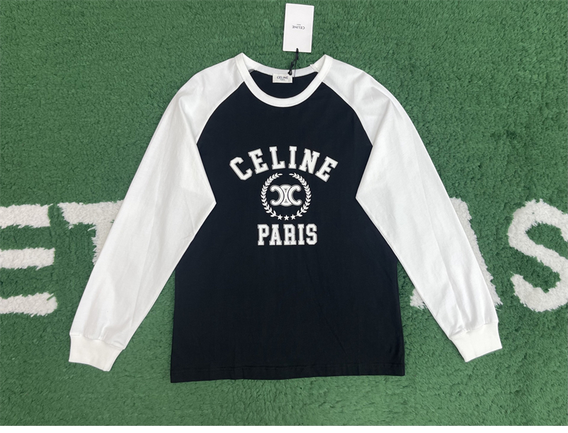 셀린느 프린트 루즈핏 코튼 저지 티셔츠