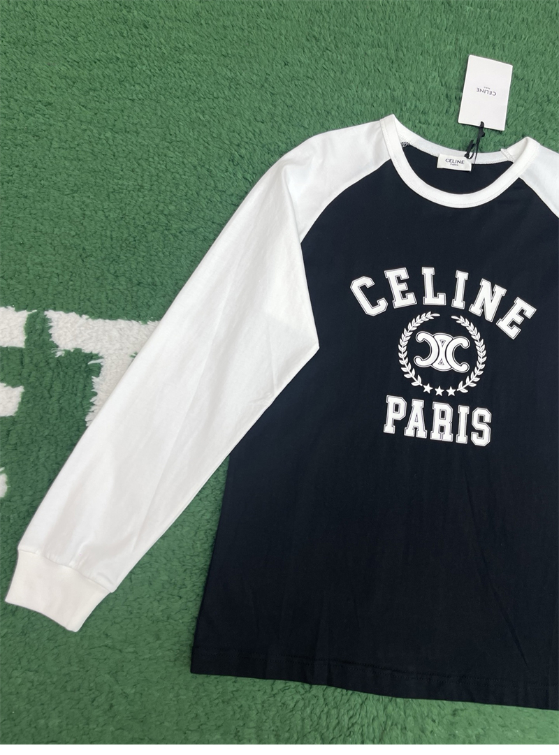 셀린느 프린트 루즈핏 코튼 저지 티셔츠