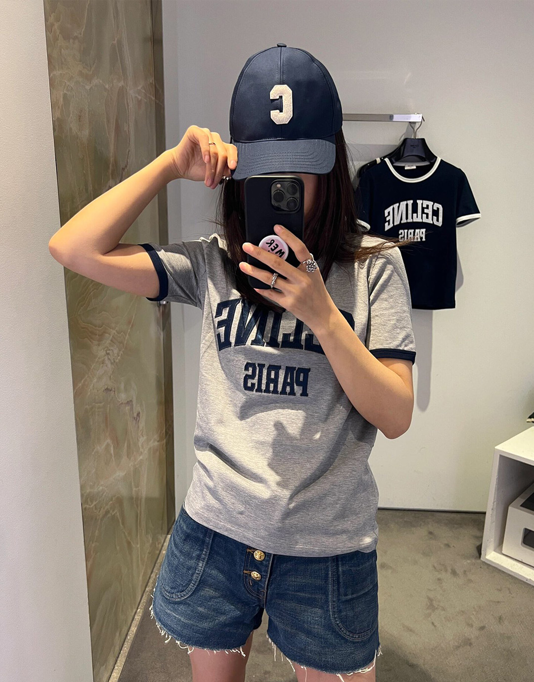 셀린느 24SS 파리 70’S 로고 프린팅 반팔 티셔츠 “2COLOR”