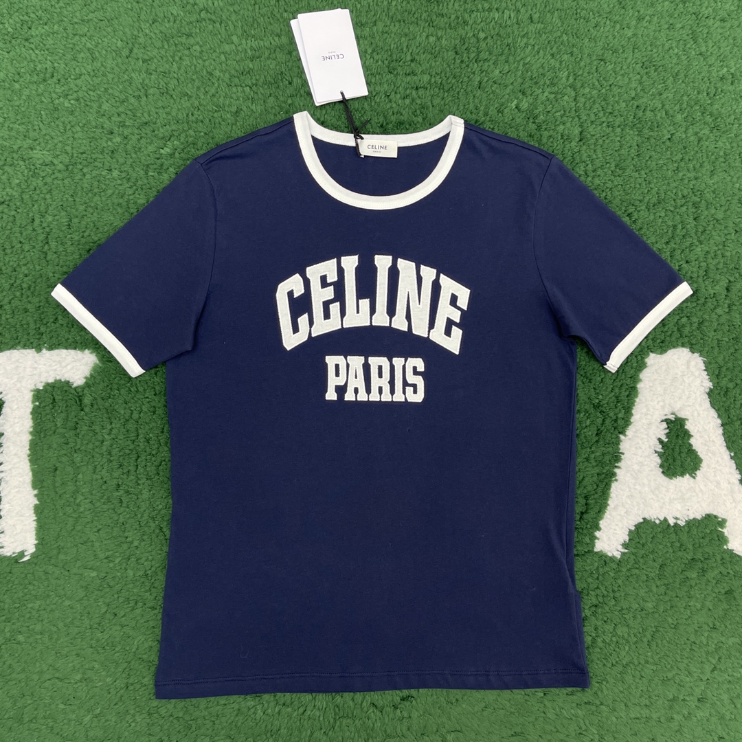셀린느 24SS 파리 70’S 로고 프린팅 반팔 티셔츠 “2COLOR”