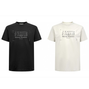 메종 마르지엘라 스탬프 로고 코튼 티셔츠