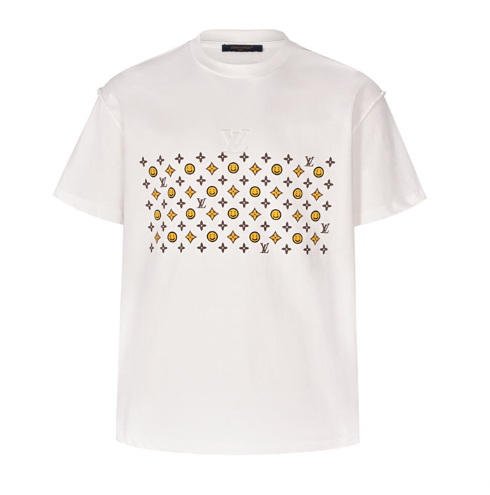 루이비통 x CPFM 스마일리 페이스 반팔 티셔츠