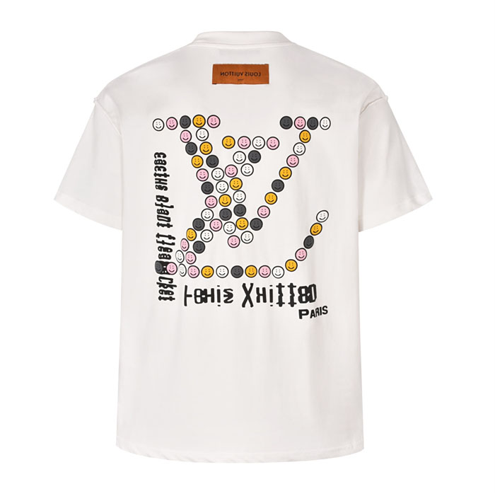 루이비통 x CPFM 스마일리 페이스 반팔 티셔츠