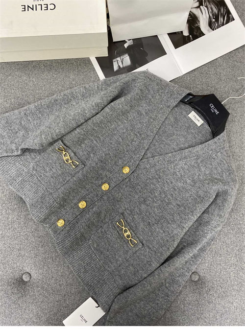 셀린느 해리티지 캐시미어 구르메트 가디건