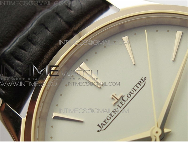 ZF공장 예거르쿨트르 마스터 울트라씬 데이트 1238420 로즈골드금통 화이트다이얼 가죽스트랩 Master 1238420 RG ZF 1_1 Best Edition Ivory White Dial on Brown Leather Strap A899_1