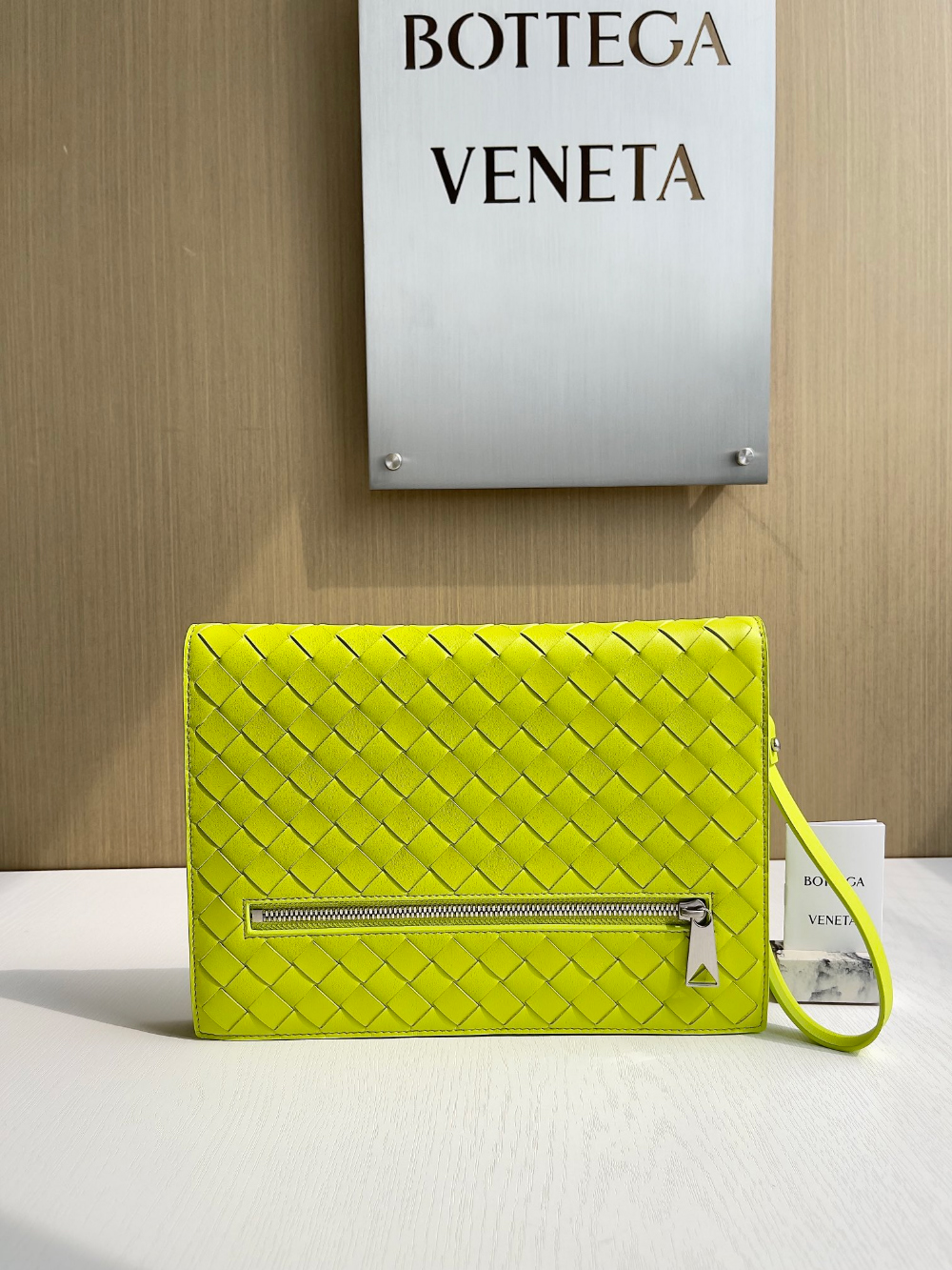 Bottega Veneta Intrecciato Document Case With Wristlet