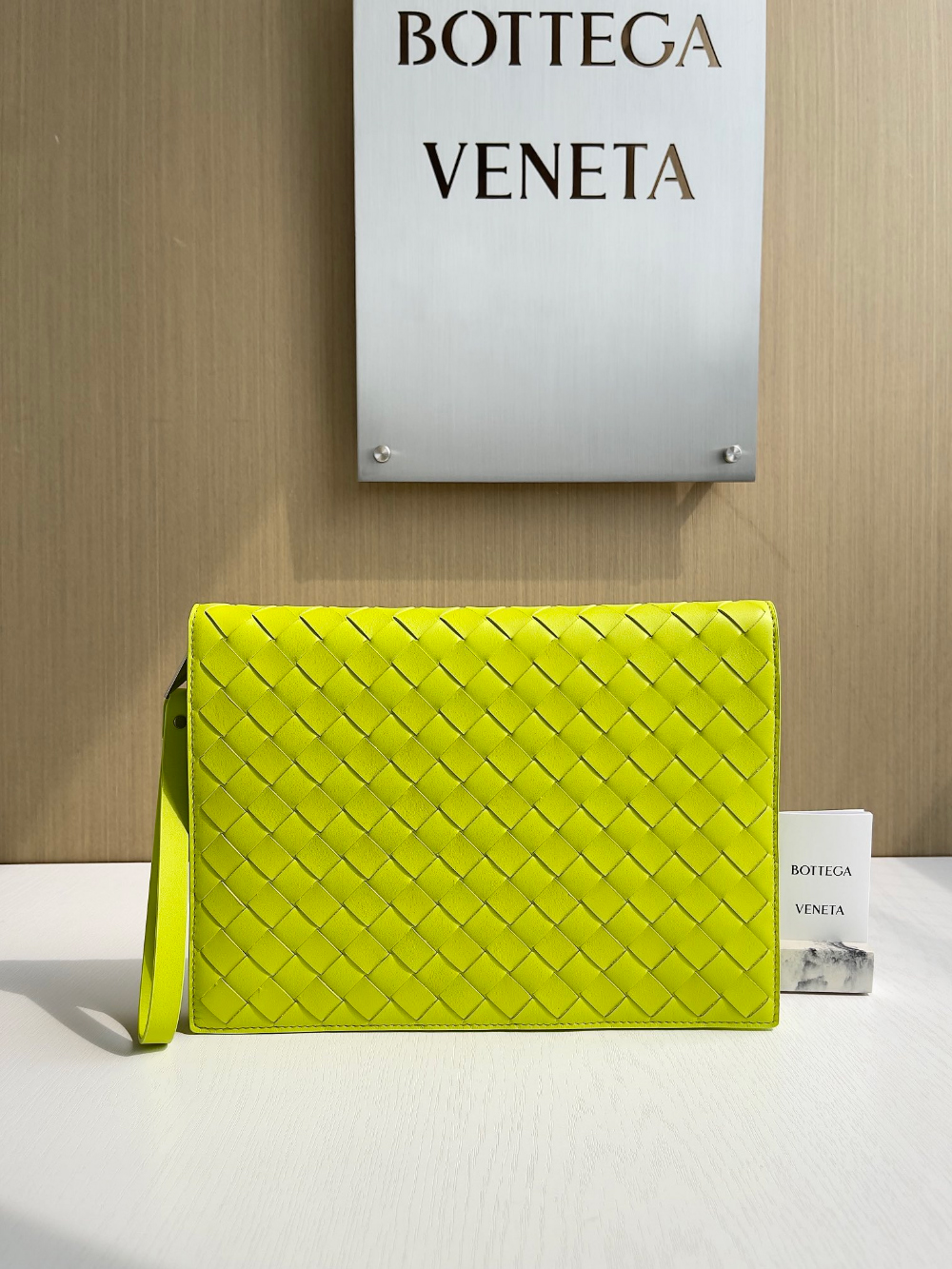 Bottega Veneta Intrecciato Document Case With Wristlet