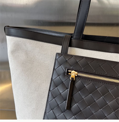 보테가베네타 필립 플랩 캔버스 토트백