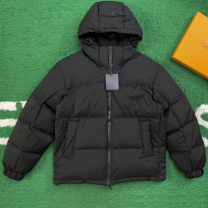 루이비통 모노그램 다운 패딩 블루종（레어）