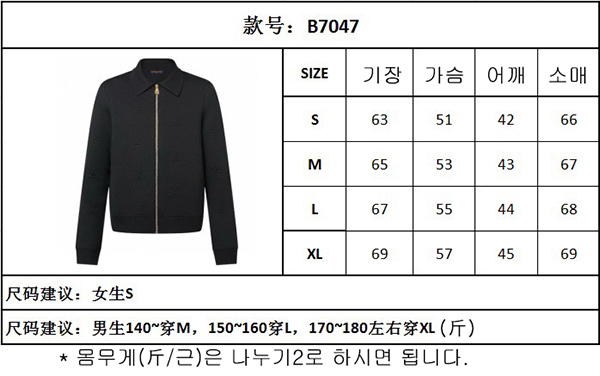 루이비통 모노그램 LV 엠보스드 울 블루종