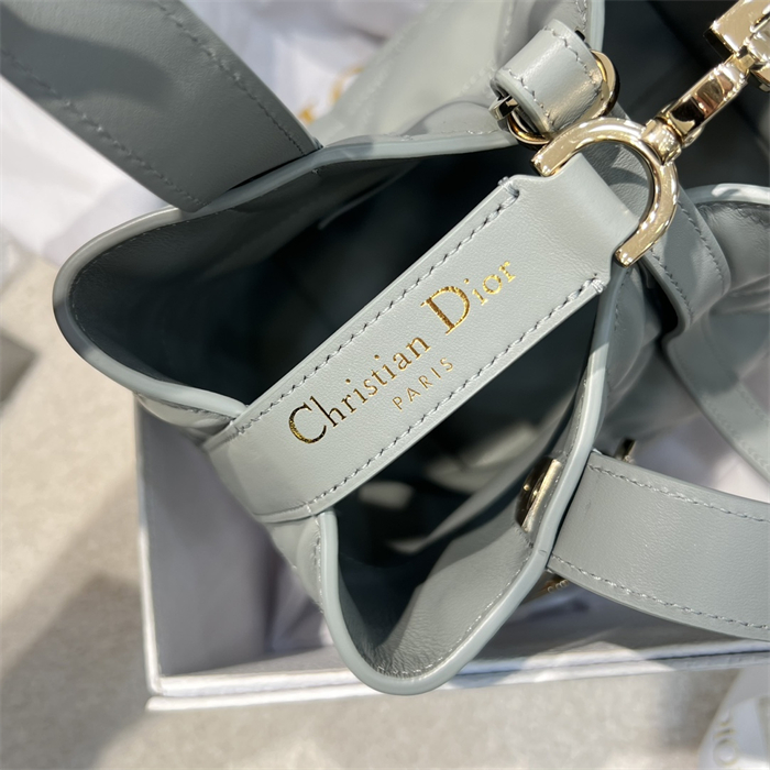 디올 뚜주흐 스몰 버티컬 토트백 스톤 그레이 매크로까나쥬