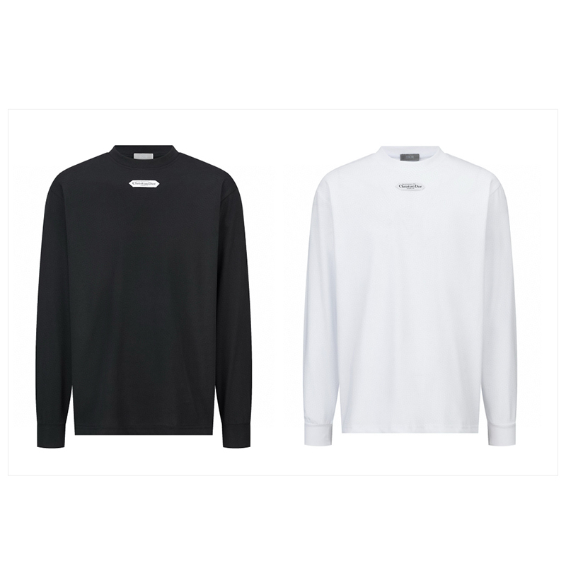 디올 파리스 라벨 울 저지 스웨터