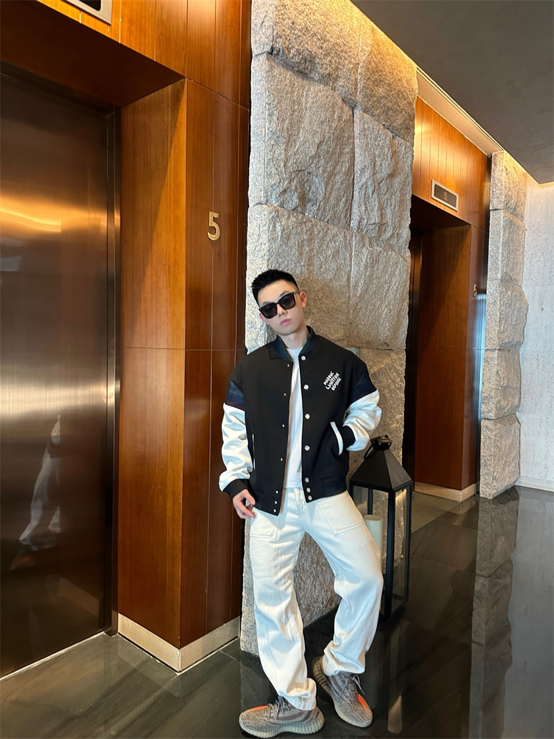 루이비통 MLVD 코튼 저지 바시티 블루종