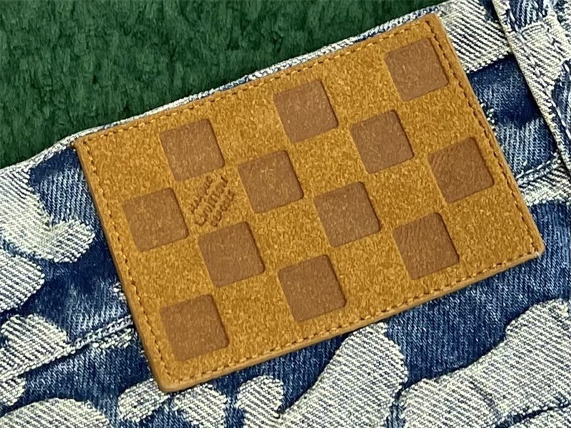 루이비통 x 니고 자카드 데님 팬츠