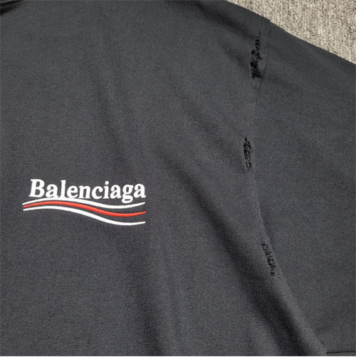 발렌시아가 웨이브로고 반팔 티셔츠