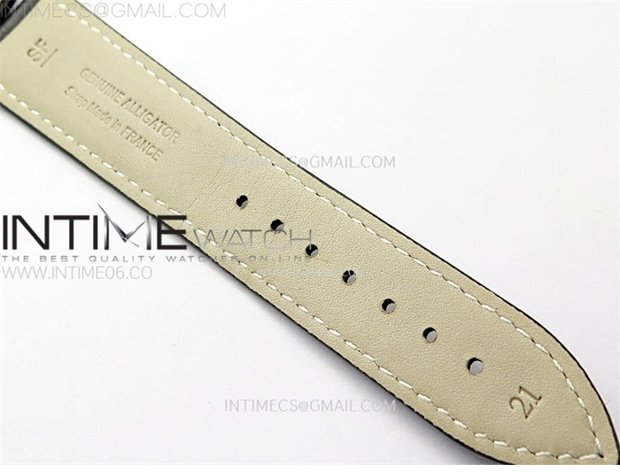 ZF공장 예거르쿨트르 마스터 울트라씬 문페이즈 스틸 블루다이얼 블랙가죽스트랩 Master Ultra Thin Moon 1368420 SS ZF 1：1 Best Edition Blue Dial on Black Leather Strap V3 SA925 Super Clone