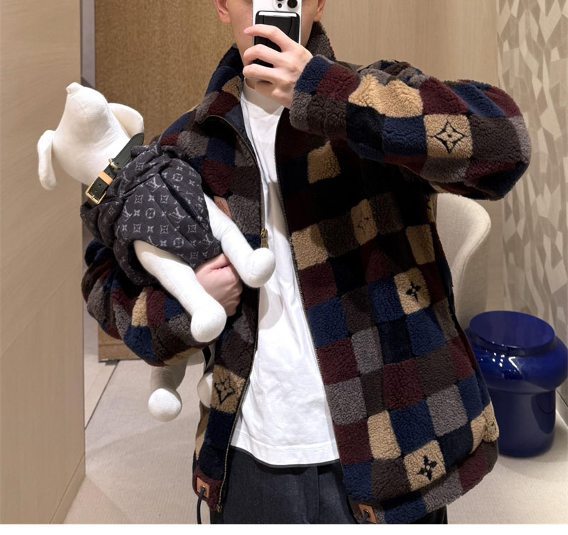 루이비통 다미에 플리스 블루종