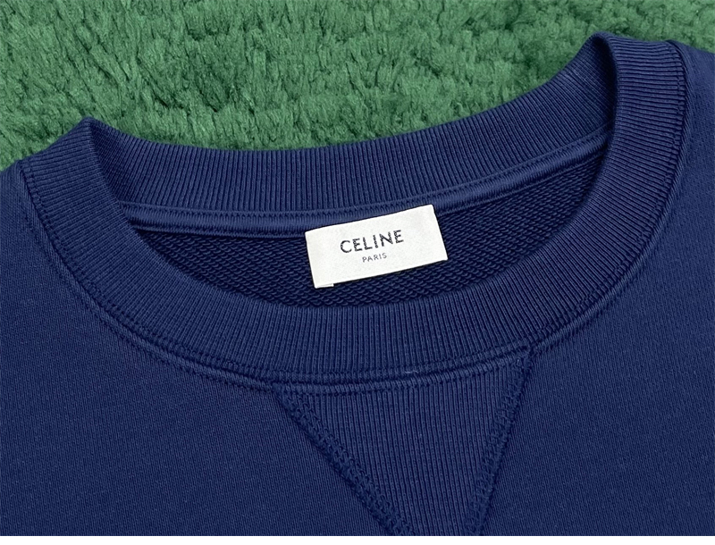 셀린느 파리 트리옹프 프린트 코튼 플리스 오버사이즈 스웨트셔츠 맨투맨