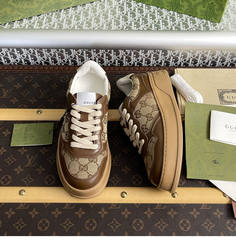 구찌 GG 캔버스 스니커즈 브라운 GG 수프림
