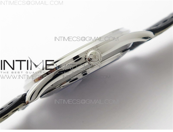 ZF공장 예거르쿨트르 마스터 울트라씬 데이트 1238420 스틸 화이트다이얼 가죽스트랩 Master 1238420 SS ZF 1_1 Best Edition Silver Dial on Black Leather Strap A899_1