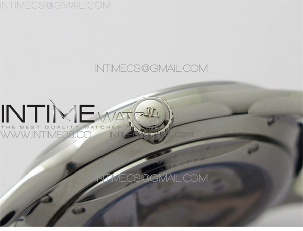 ZF공장 예거르쿨트르 마스터 울트라씬 데이트 1238420 스틸 화이트다이얼 가죽스트랩 Master 1238420 SS ZF 1_1 Best Edition Silver Dial on Black Leather Strap A899_1