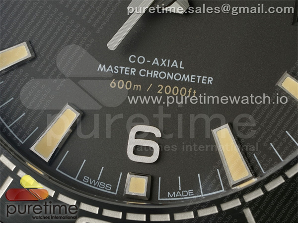 VS공장 오메가 씨마스터 플래닛오션 600M 그레이다이얼 블랙러버스트랩 Planet Ocean 43.5mm SS VSF 1_1 Best Edition Gray Bezel Gray Dial on Black Rubber Strap A8900 Super Clone