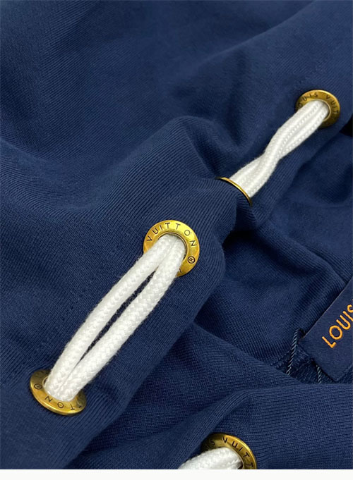 루이비통 그래픽 LV 노티컬 로프 시그니처 코튼 저지 후드