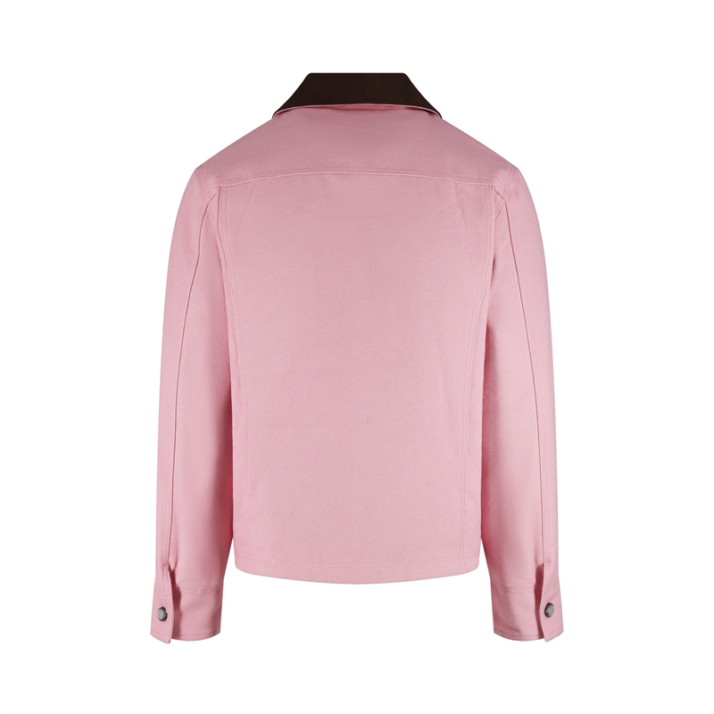 루이비통 x 니고 리브드 코듀로이 카라 워크웨어 블루종