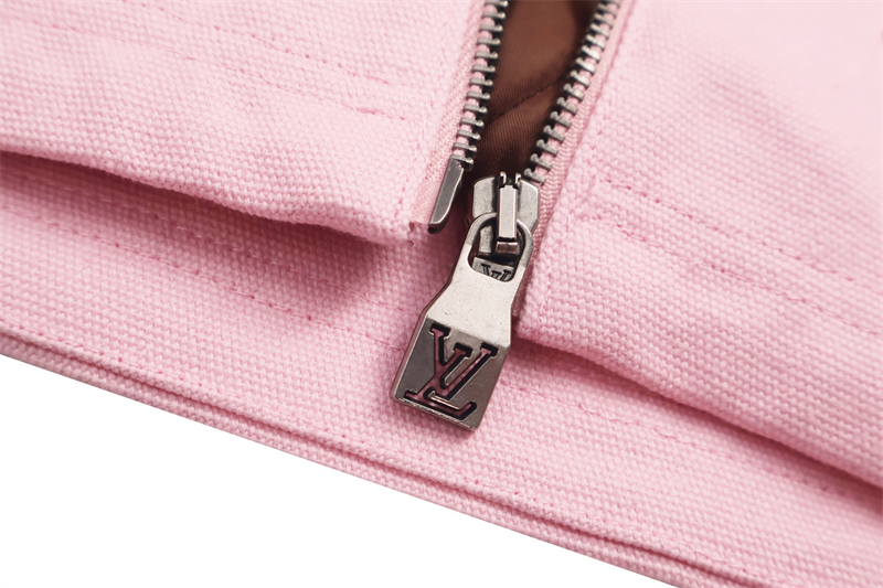 루이비통 x 니고 리브드 코듀로이 카라 워크웨어 블루종