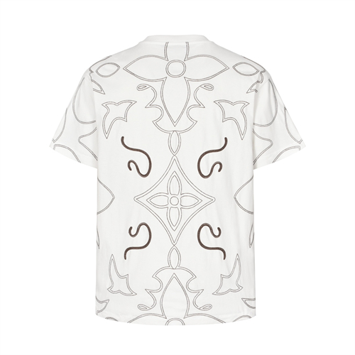 루이비통 엠브로이더드 LV로고 프린팅 반팔 티셔츠