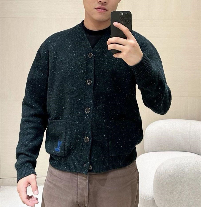 루이비통 x 니고 포켓 LV 캐시미어 가디건