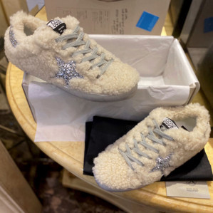 골든구스 슈퍼스타 시어링 패널 글리터 스니커즈