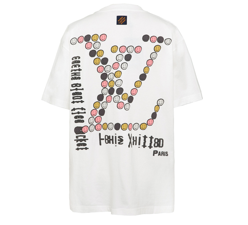 루이비통 x CPFM 모노그램 스마일 반팔 티셔츠