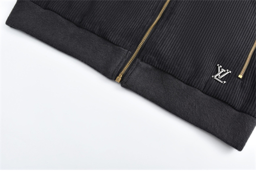 루이비통 x 박서보 코튼 벨벳 크랙 집업 자켓