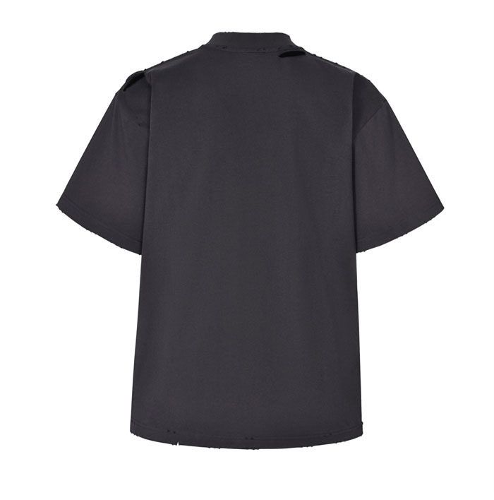 발렌시아가 패션 디자이너 오버사이즈 반팔 티셔츠 2컬러