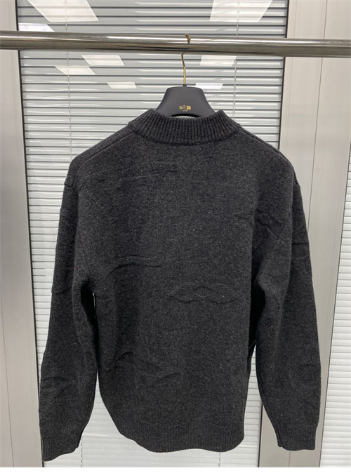 루이비통 빅 모노그램 자카드 울 하프 집업 니트