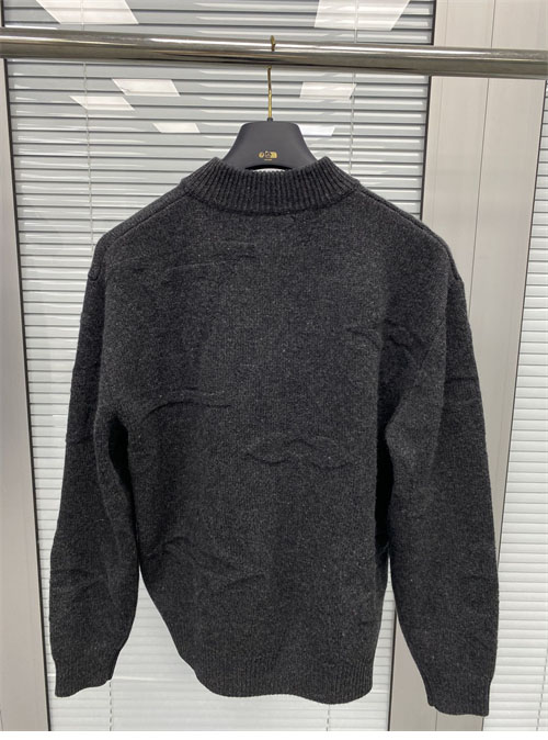 루이비통 빅 모노그램 자카드 울 하프 집업 니트