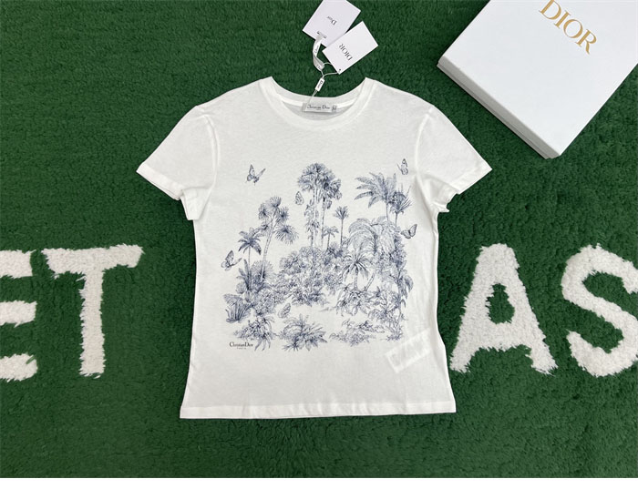 디올 Diorvier 코튼 반팔 티셔츠