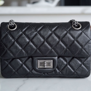 샤넬 2.55 미니 빈티지 플랩백 은장