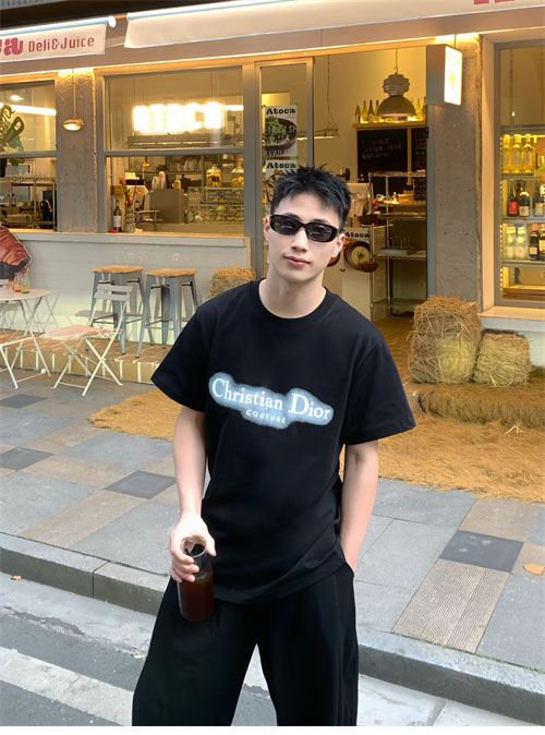 디올 Couture 코튼 반팔 티셔츠