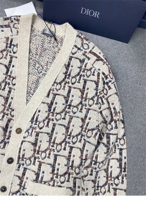 디올 오블리크 v넥 가디건