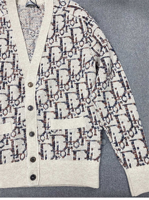 디올 오블리크 v넥 가디건