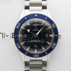 VS공장 오메가 씨마스터 헤리티지 블루다이얼 브레이슬릿 Seamaster 300 Heritage VSF 1_1 Best Edition Blue Dial on SS Bracelet A8912 Super Clone